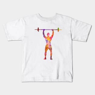 body buiding man isolated Kids T-Shirt